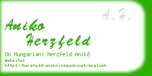 aniko herzfeld business card